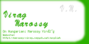 virag marossy business card